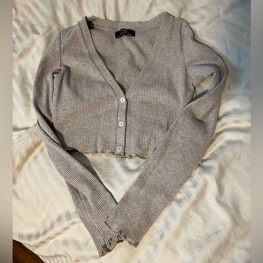 Bershka tan lounge set